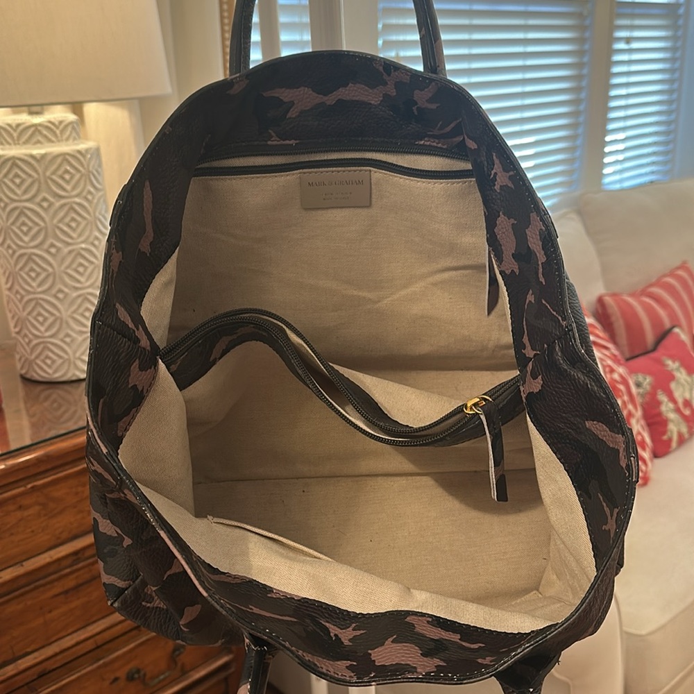 Mark & Graham Slouchy Camo Print Handbag - Picture 6 of 9